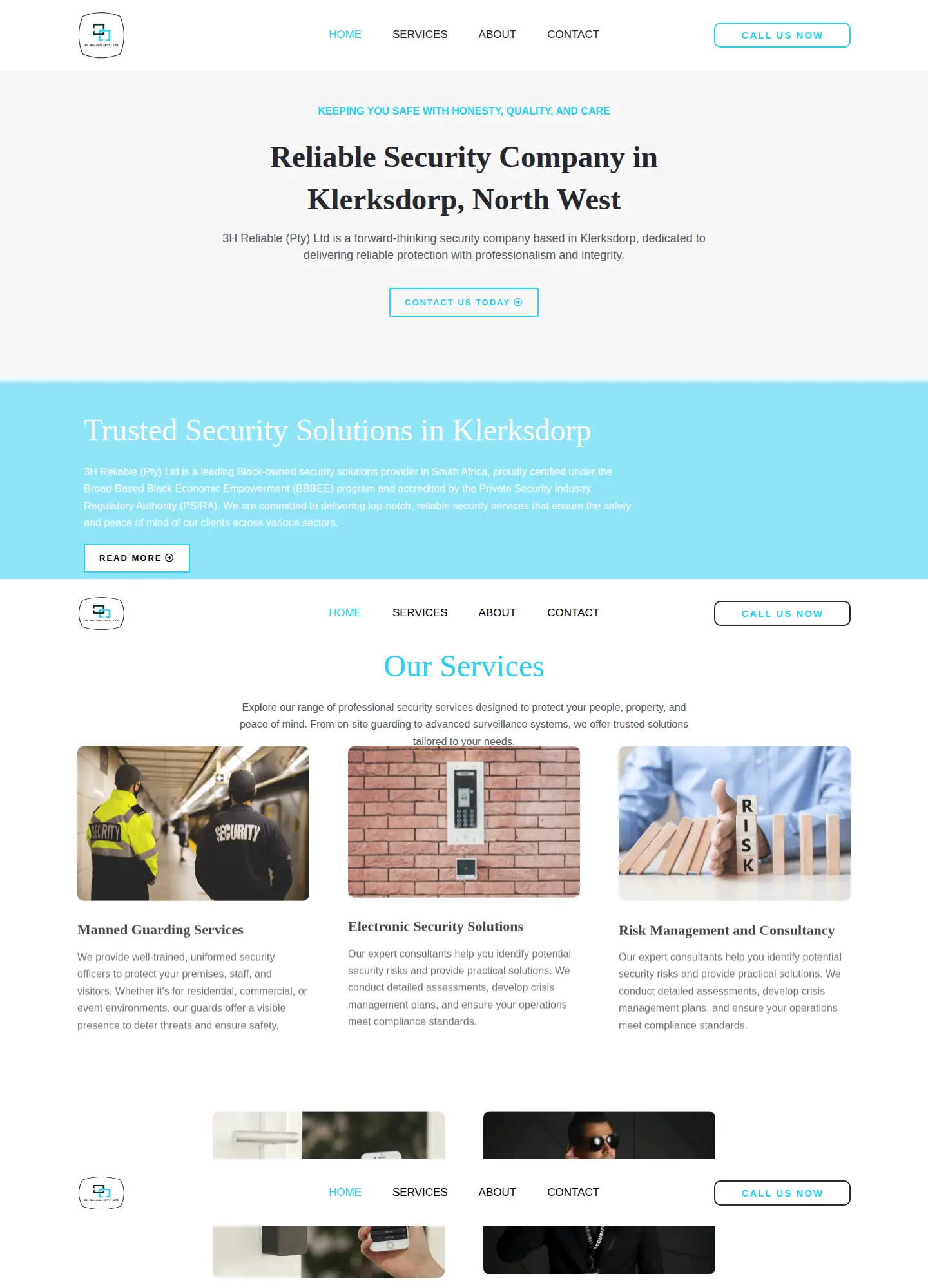 3H Reliable Security website